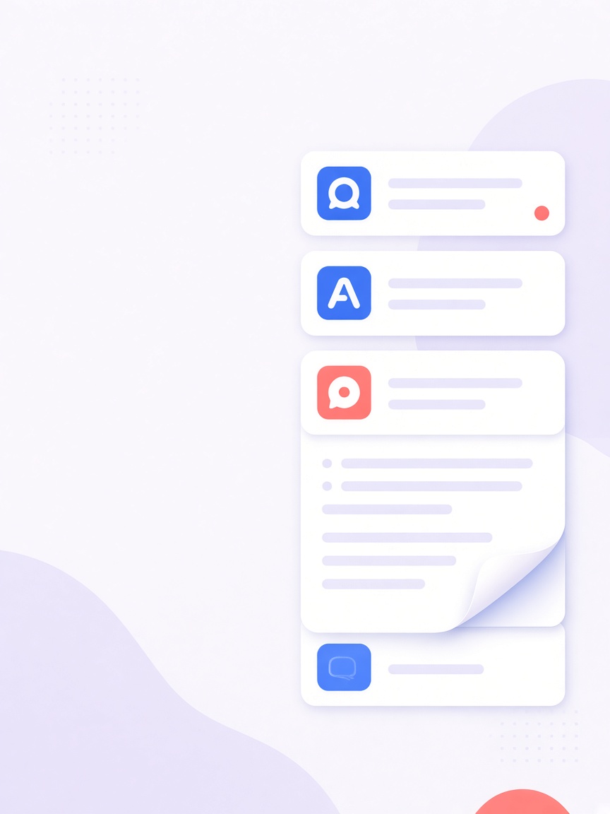 Illustration of help and answer panels