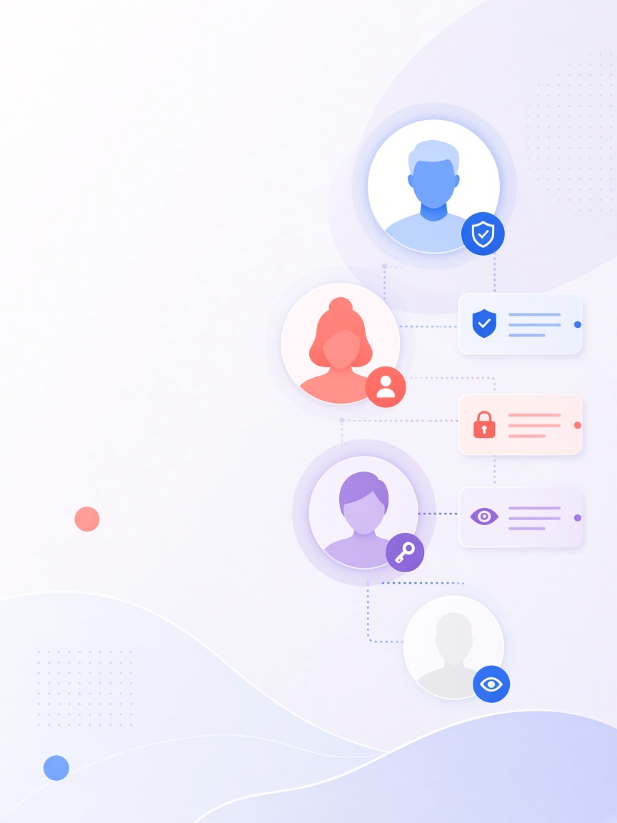 Illustration of team roles and access levels